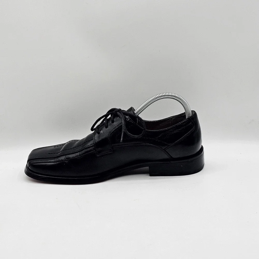Stacy Adams Shoes Mens Size 7.5M Black Leather Dress Oxford‎ Square Toe Formal